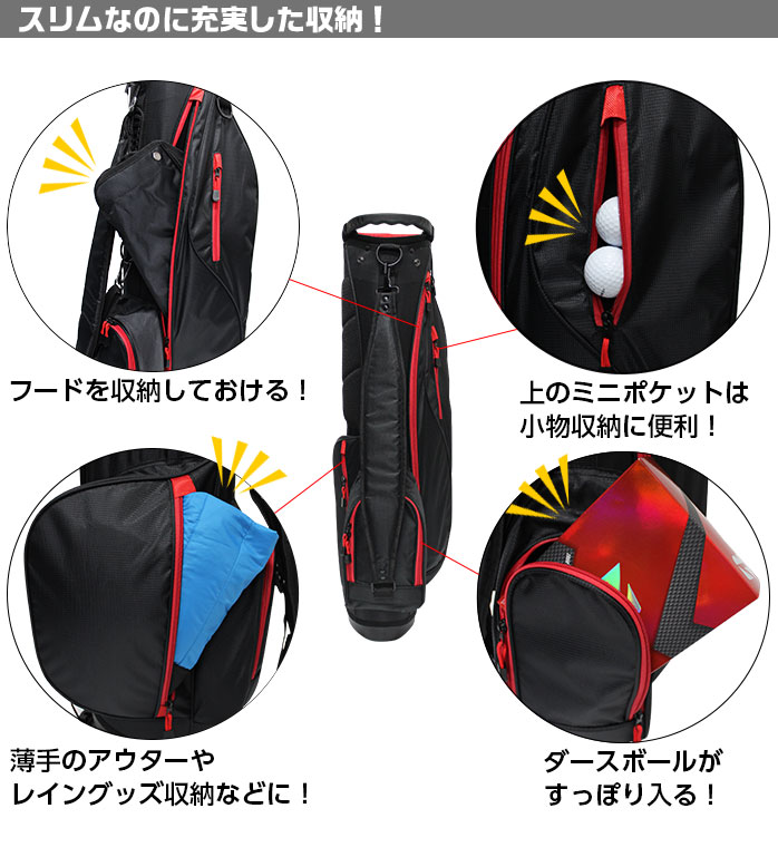 muta MARINE GOLF】エナメルスタンドキャディバッグ【ゴールド】
