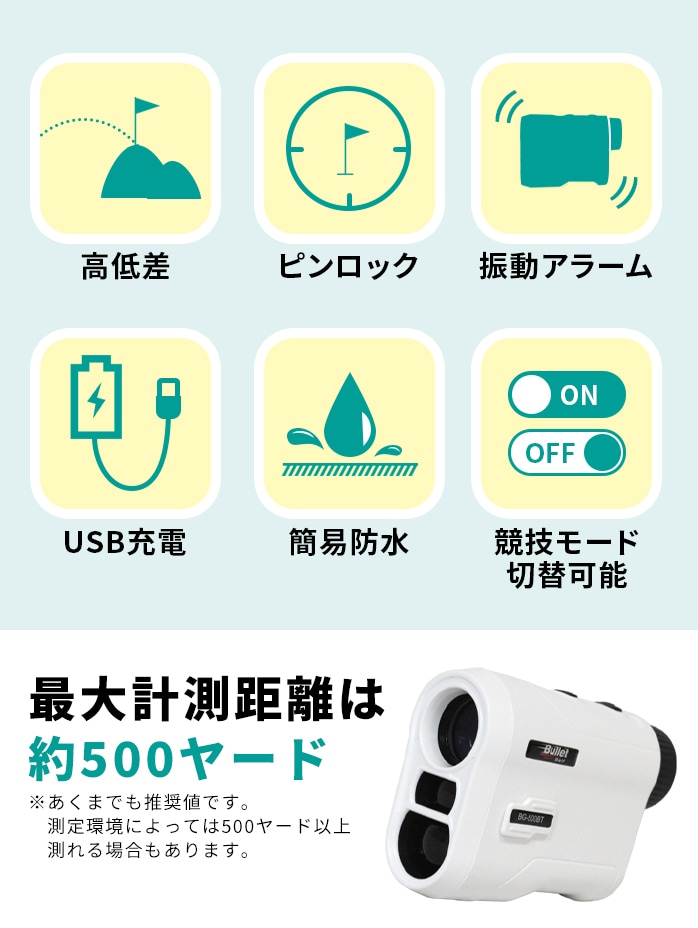 QWIGOFU ゴルフ 距離計 【2022 発売】 USB充電 PUレザー