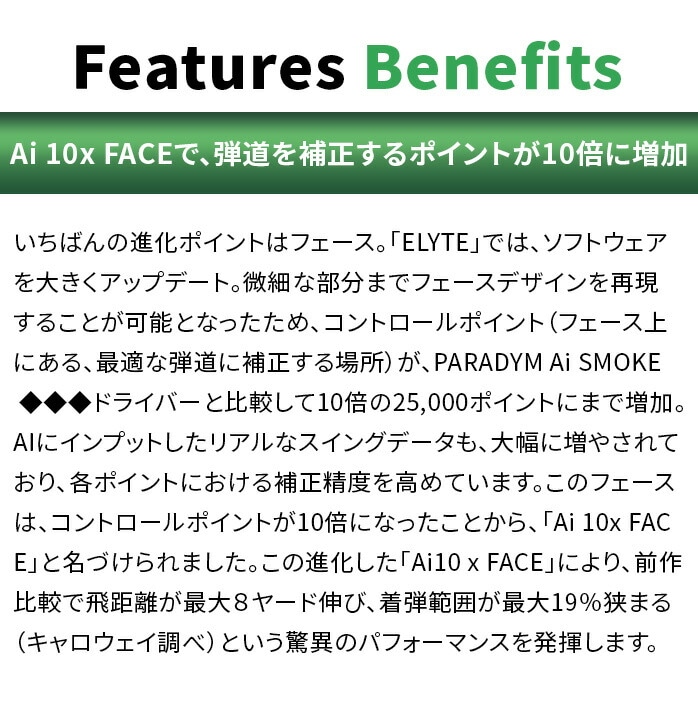 LEFC St G[g ELYTE gv_C hCo[ TENSEI GREEN 60 2025 Callaway