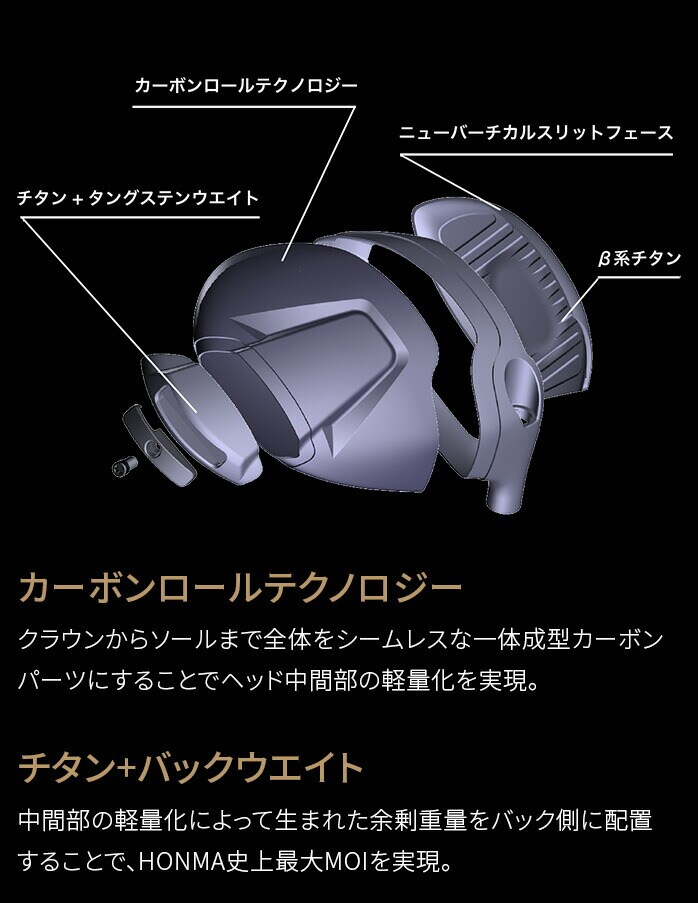{ԃSt HONMA Y cA[[h TW767 hCo[ VIZARD EZ-C