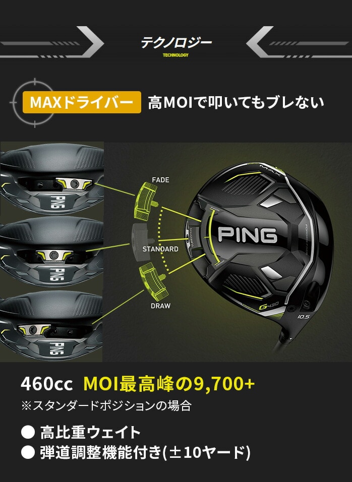 PING s St G430 MAX hCo[ 10.5° 9° FUJIKURA SPEEDER NX 35 DR