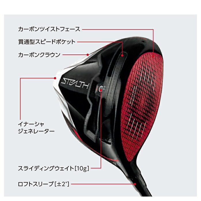 Taylor Made GOLF STEALTH PLUS{ 9°10.5°  JX^Vtg e[[Ch