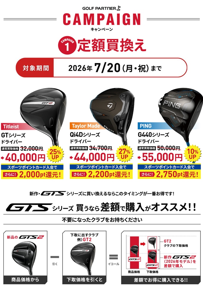 �y�\��̔��z�^�C�g���X�g �S���t GTS3 �h���C�o�[ 2026 9° 10° MCA Tensei 1K  White Bule