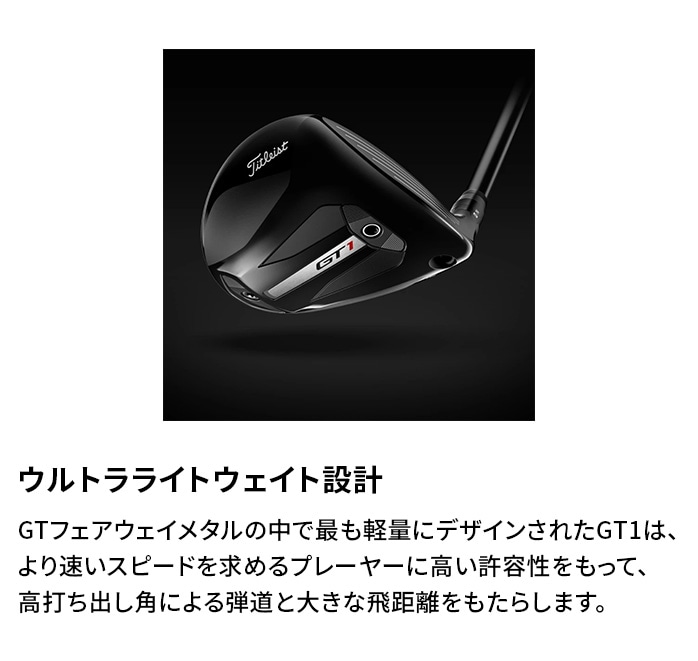 �^�C�g���X�g GT1 �t�F�A�E�F�C�E�b�h 2025�N���f�� Titleist AIR SPEEDER 40 FW �V�i
