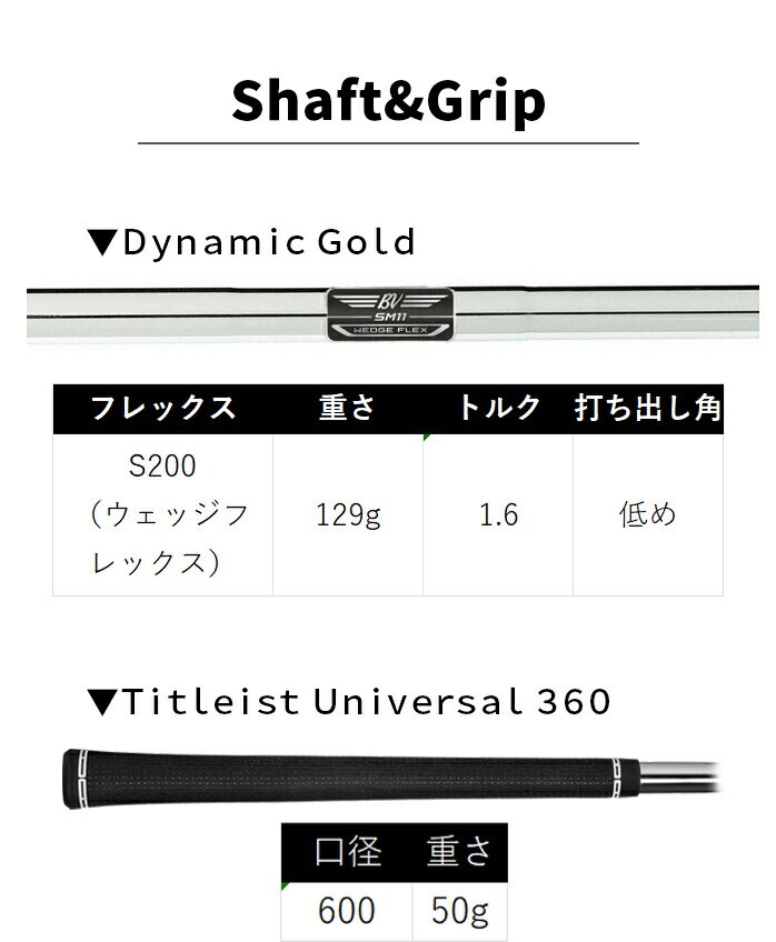 �^�C�g���X�g VOKEY �{�[�P�C SPIN MILLED SM11 �E�F�b�W �c�A�[�N���� Dynamic Gold 2026