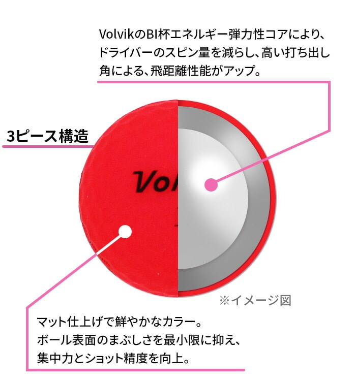 Volvik VIVID 20 LD DZ RED HBbN rrbg bh 1_[X 12 u F F