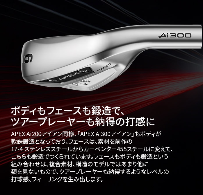 �y�󂠂�i �V�i���g�p�z callaway �L�����E�F�C APEX �G�[�y�b�N�X Ai300 �A�C�A��6�{�Z�b�g 5�`9I PW