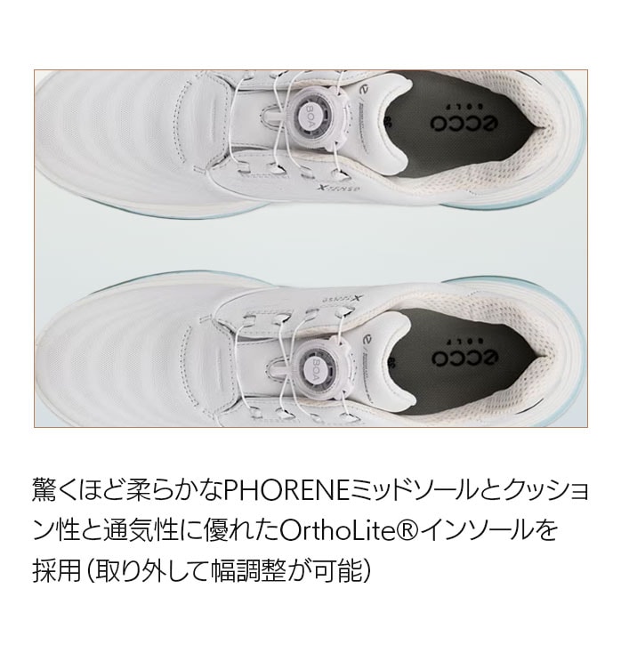 ecco �S���t�V���[�Y ECCO LT1 BOA Women ���f�B�[�X ���U�[ �E�H�[�^�[�v���[�t �h�� �z���C�g