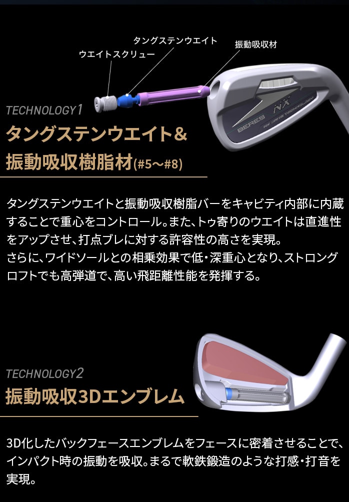 {ԃSt HONMA Y xX NX ACAZbg VIZARD FOR NX 45 NS PRO 850GH neo