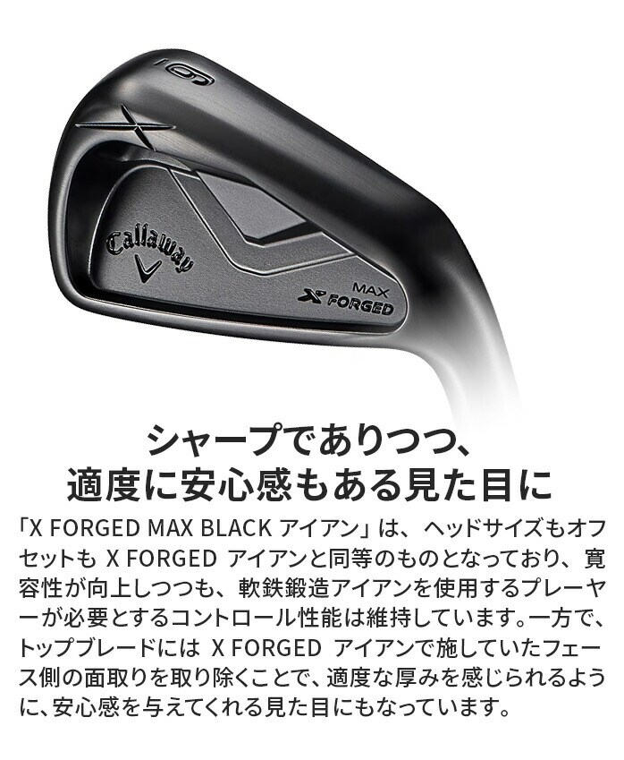 �L�����E�F�C �S���t X FORGED MAX BLACK �A�C�A���Z�b�g 5�{�g (I#6-9 PW)