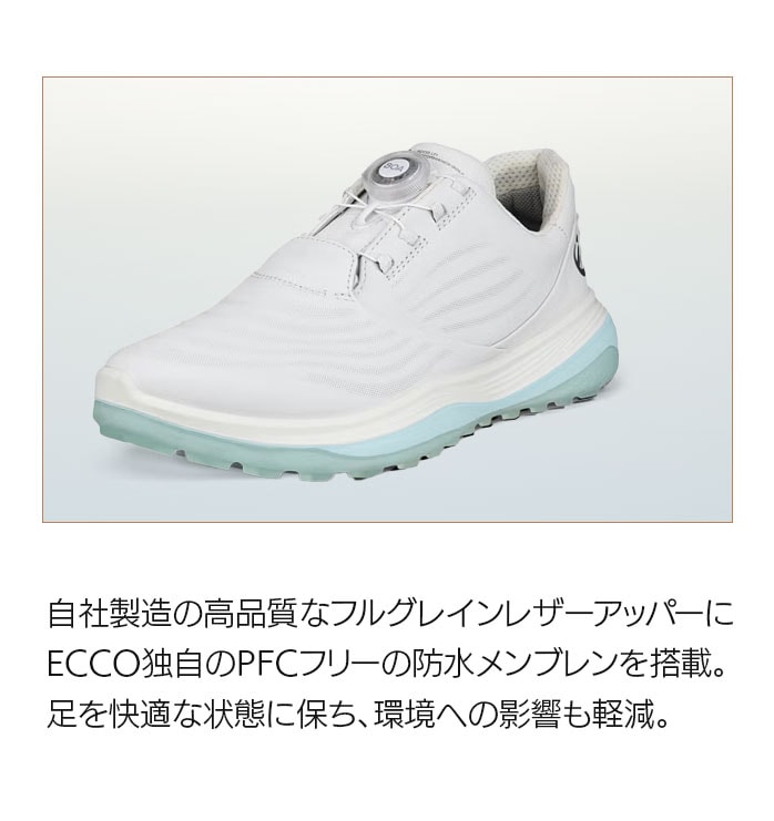 ecco �S���t�V���[�Y ECCO LT1 BOA Women ���f�B�[�X ���U�[ �E�H�[�^�[�v���[�t �h�� �z���C�g