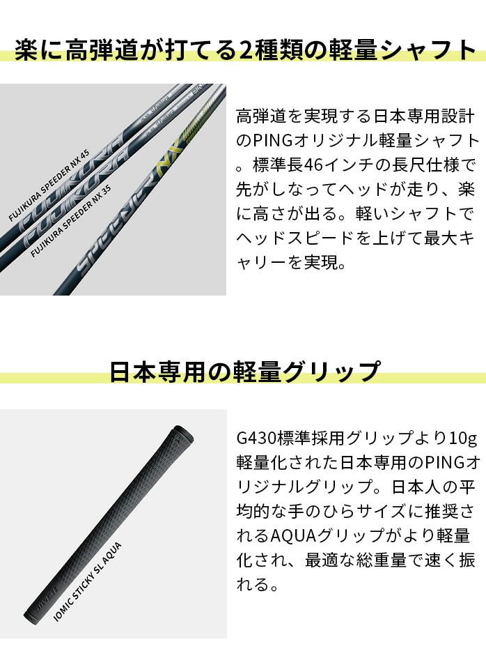 s St G430 HL SFT hCo[ 10.5°teB SPEEDER NX 35 45 DR PING