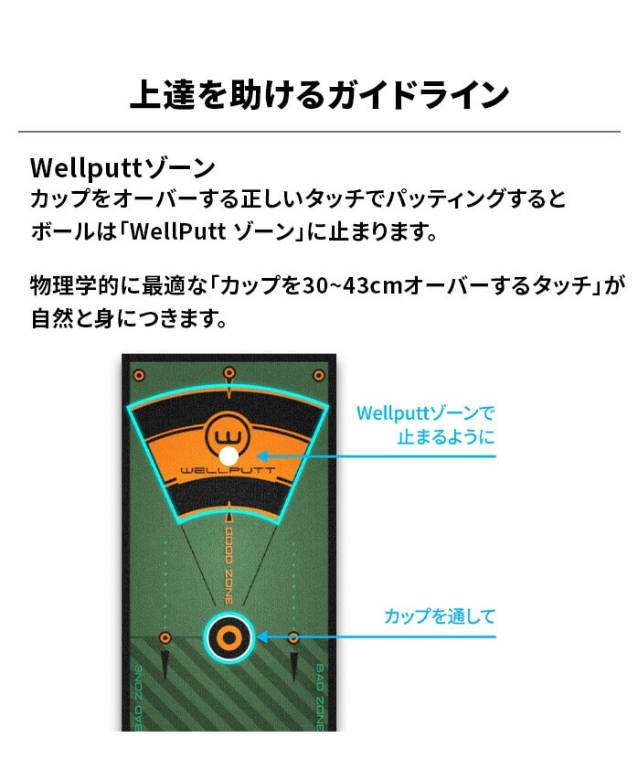 �e�b�N�E�C���h �E�F���p�b�g Wellputt �p�^�[�}�b�g 3m �p�^�[���K��� ������ �X�s�[�h�R���g���[�� TEKWIND
