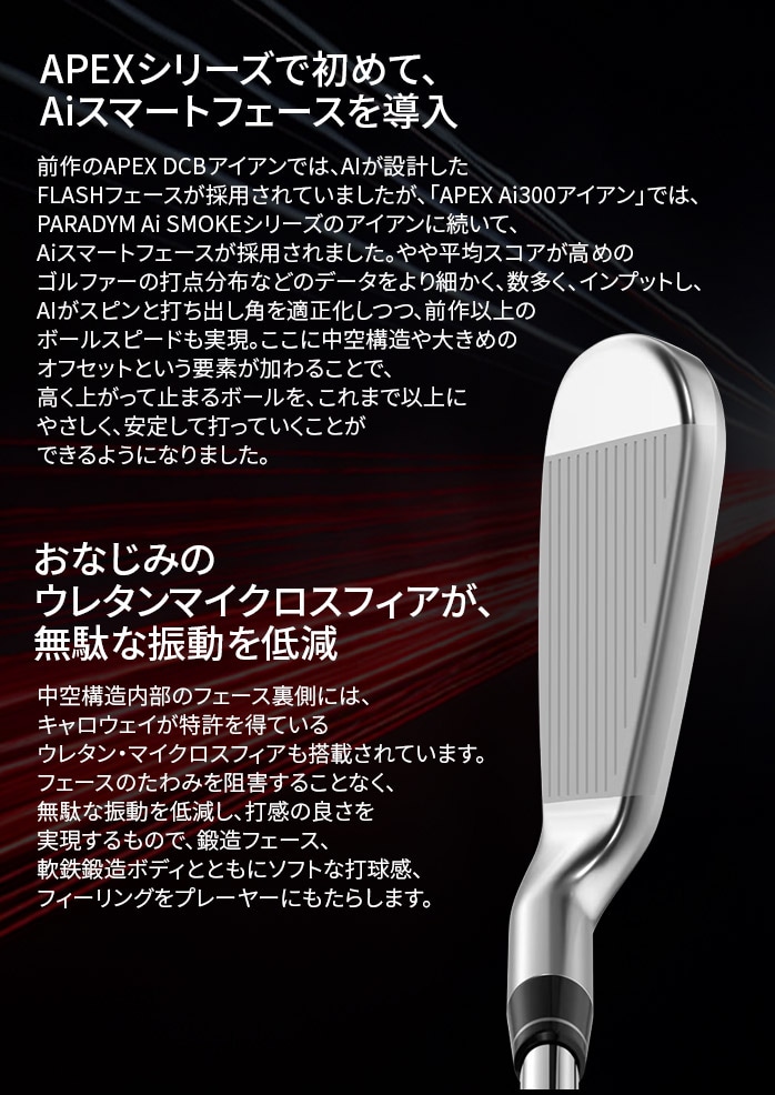 �y�󂠂�i �V�i���g�p�z callaway �L�����E�F�C APEX �G�[�y�b�N�X Ai300 �A�C�A��6�{�Z�b�g 5�`9I PW