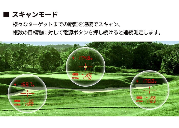 �O���[���I�� LASER CADDIE GL04 ��ԗ�2�J���[OLED�̗p�� �S���t ���[�U�[ �����v �����W�t�@�C���_�[