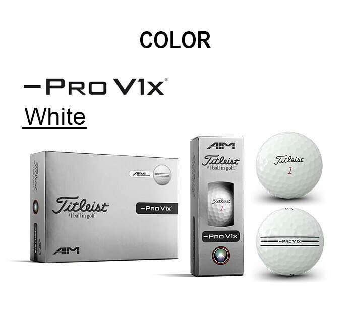 Titleist �^�C�g���X�g26  PRO V1X 26 LEFT DASH AIM Enhanced T204L9S-EA-J