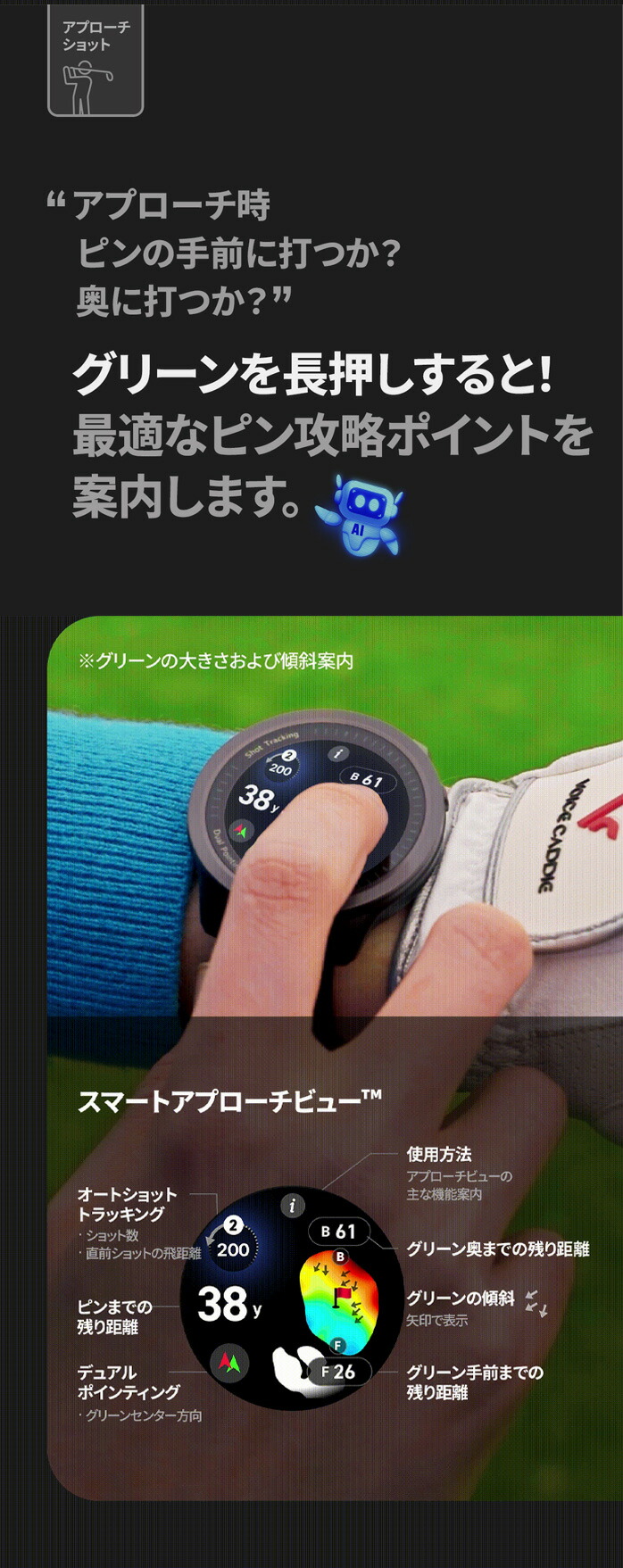 �{�C�X�L���f�B T12 PRO �v�� GPS �S���t �E�H�b�` �r���v�^ GPS�S���t�i�r voice-caddie