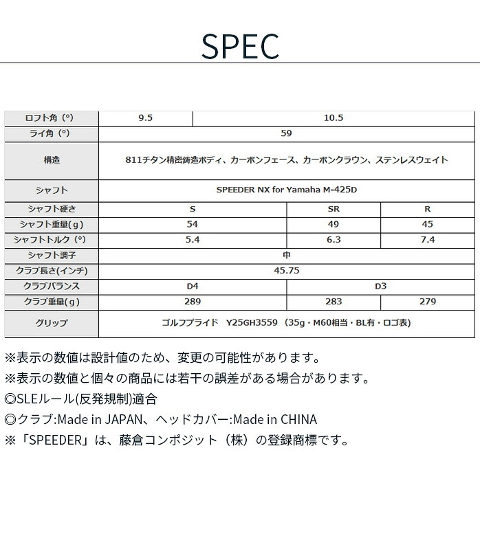 ���}�n �S���t INPRES DRIVESTAR TYPE S �h���C�o�[ 2025 SPEEDER NX M-425D