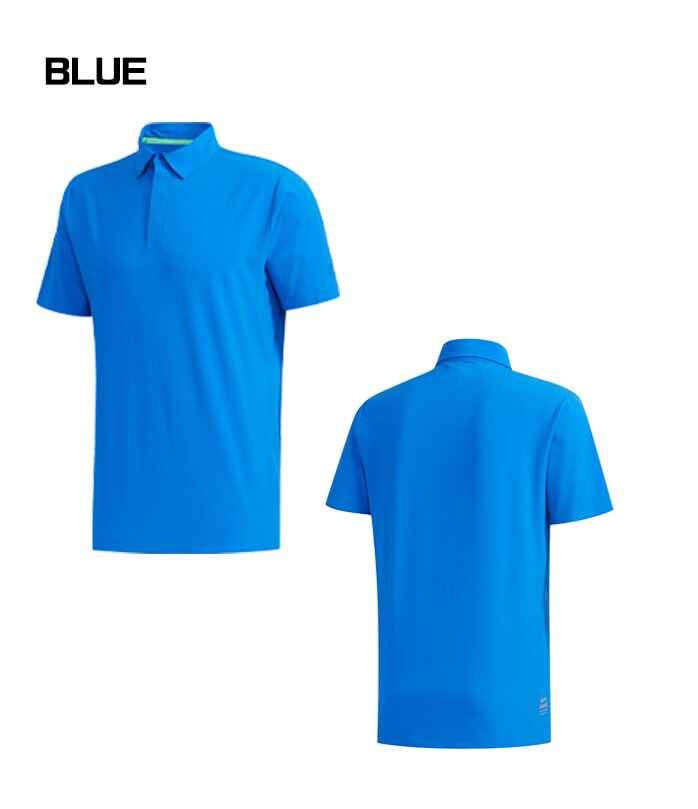 アディダス ゴルフ ウエア メンズ 半袖 ポロシャツ ソリッドウーブン ボタンダウン シャツ  GLD32 adidas