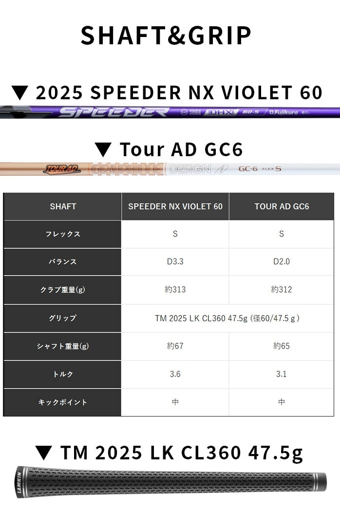 �e�[���[���C�h �S���t Qi35 LS �h���C�o�[ Driver 9° VIOLET 60 GC 6 Taylor Made