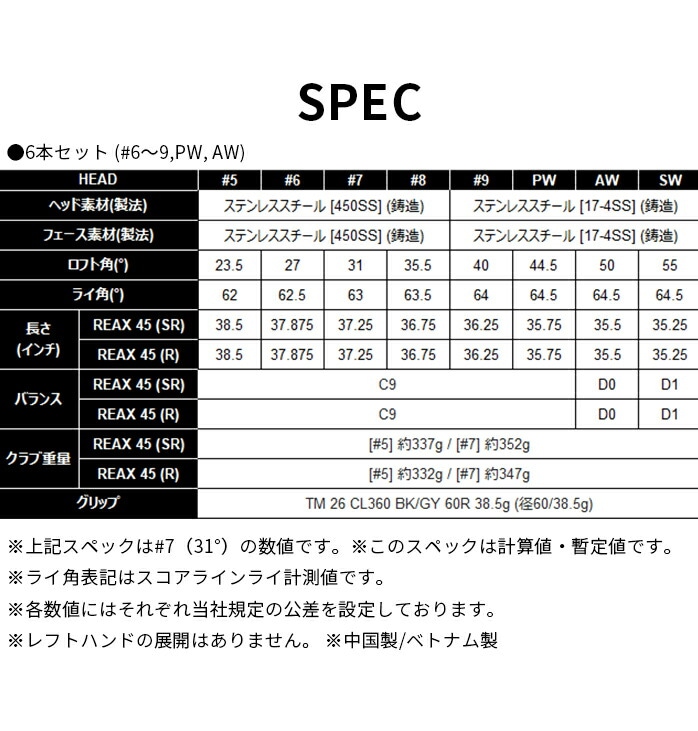 �y�\��̔��z�e�[���[���C�h Qi4D MAX LITE �A�C�A���Z�b�g 6�{ �����Y �J�[�{���V���t�g TaylorMade