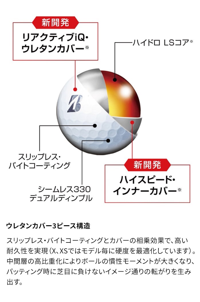 BRIDGESTONE uaXg TOUR B cA[a w XS 2024 St{[ 1_[X 12 St F