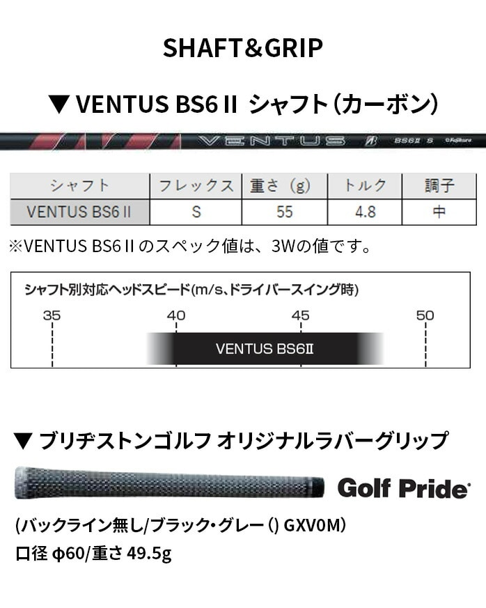 y\̔zBRIDGSTONE tFAEFCEbh BX1 ST 3W 5W VENTUS BS6 II S  BXV[Y