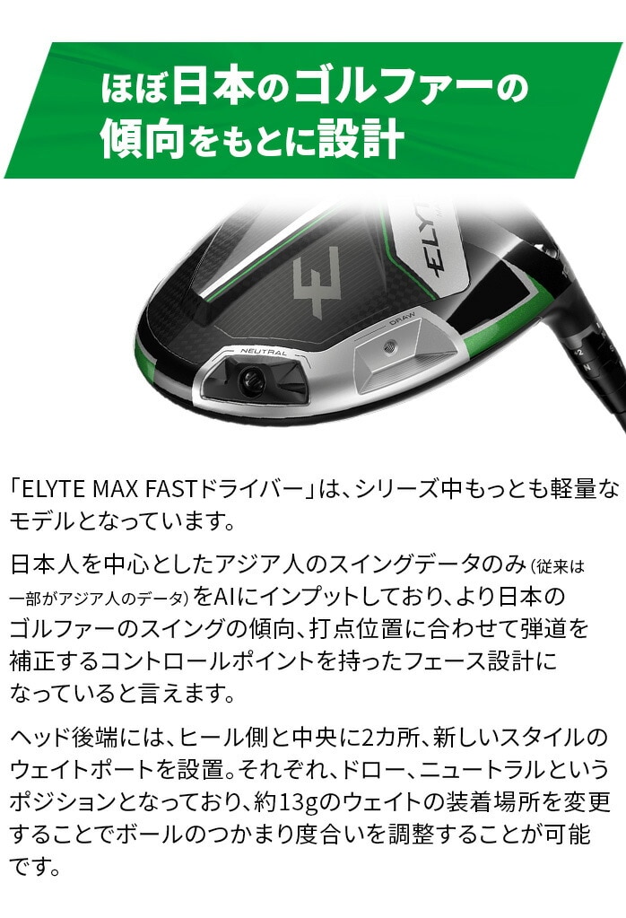 �y��A���i �V�i���g�p�z�L�����E�F�C ELYTE MAX FAST �G���[�g �}�b�N�X�t�@�X�g �h���C�o�[