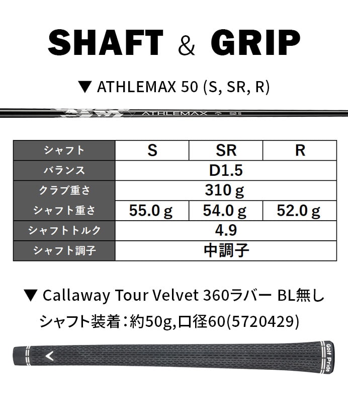 �y�\��̔��z �L�����E�F�C �S���t QUANTUM MAX D �h���C�o�[ �����Y �E���� ATHLEMAX50 Callaway