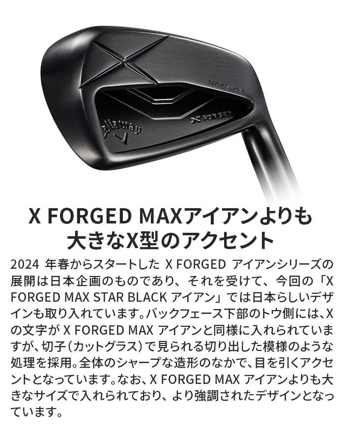 �L�����E�F�C �S���t X FORGED MAX STAR BLACK �A�C�A���Z�b�g 5�{�g (I#6-9 PW)