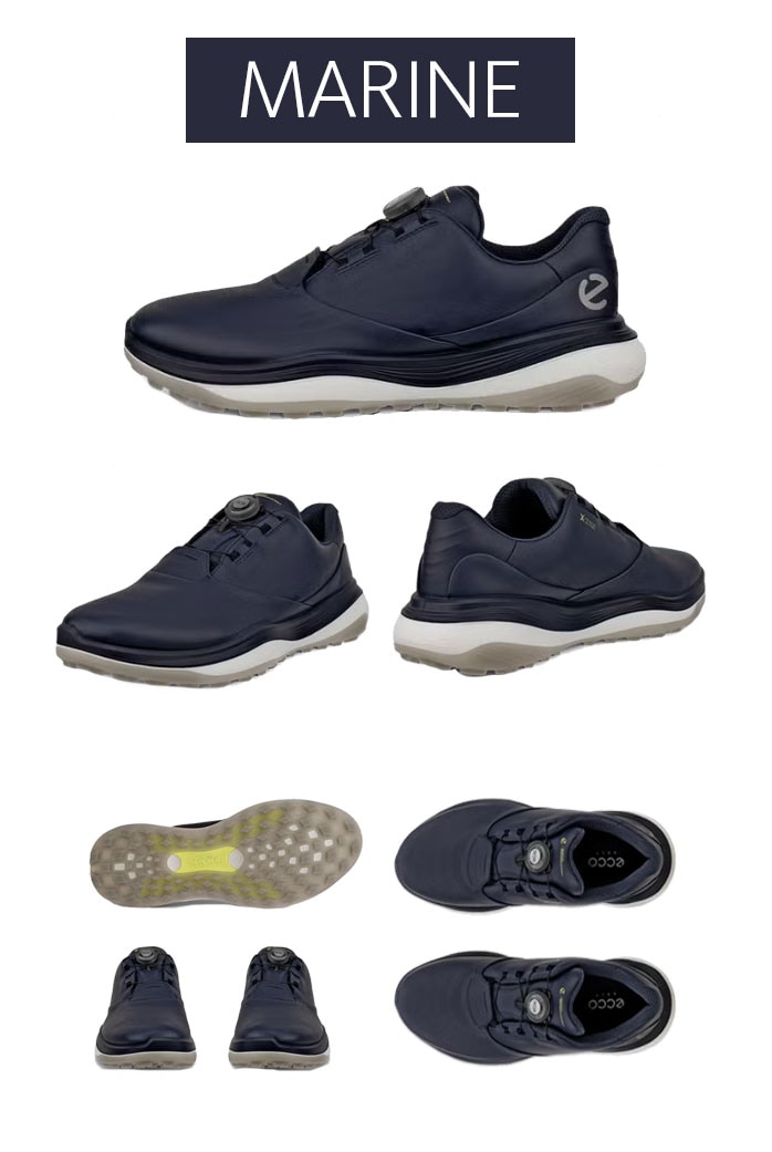 ecco �S���t�V���[�Y ECCO LT1 BOA �����Y ���U�[ �E�H�[�^�[�v���[�t �h�� �z���C�g �u���[ �u���b�N