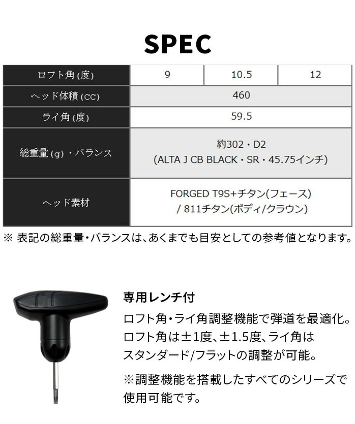 yXWizPING s teB G430 MAX hCo[ 9° 10.5°