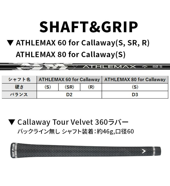 �L�����E�F�C �S���t QUANTUM MAX ���[�e�B���e�B �����Y ATHLEMAX 60 80 Callaway