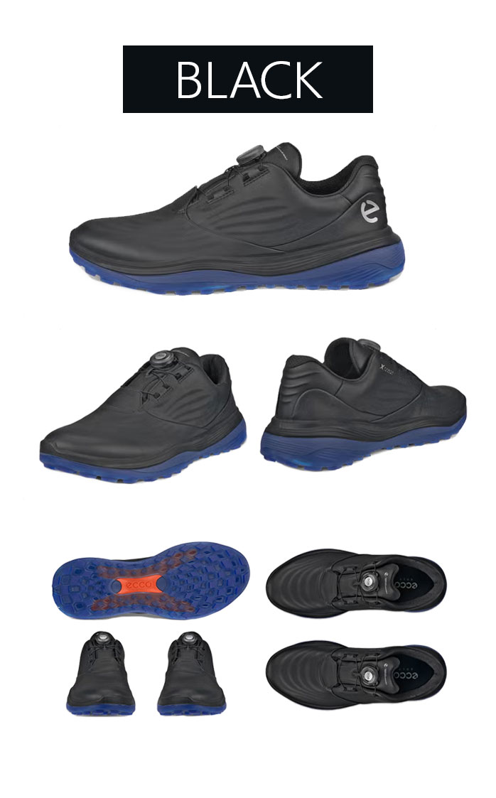 ecco �S���t�V���[�Y ECCO LT1 BOA �����Y ���U�[ �E�H�[�^�[�v���[�t �h�� �z���C�g �u���[ �u���b�N