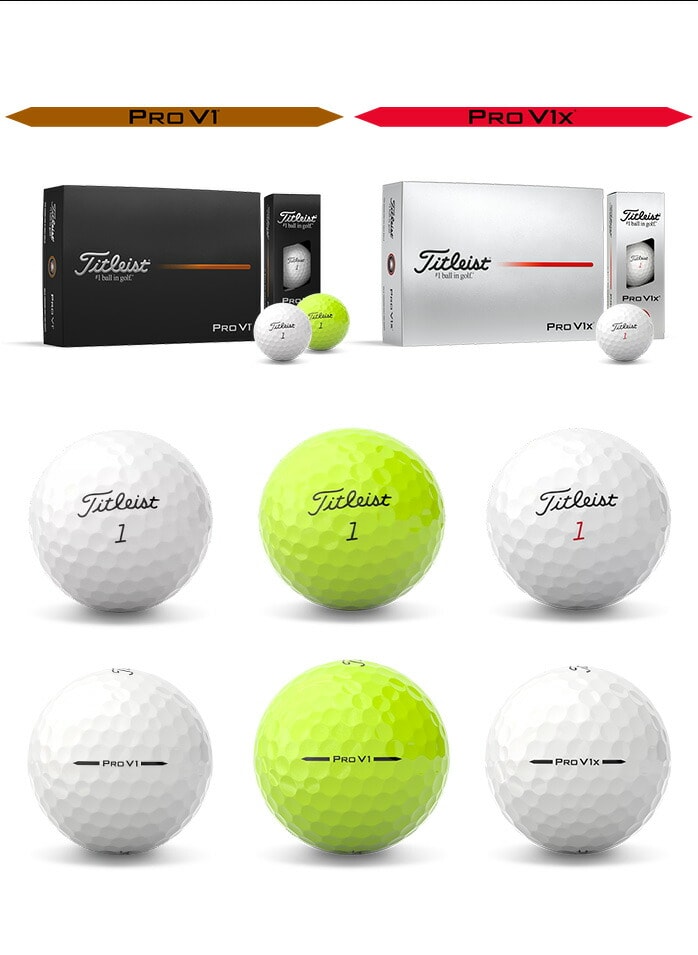 titleist ^CgXg St{[ PRO V1 V1X 12 1_[X 2025Nf zCg CG[