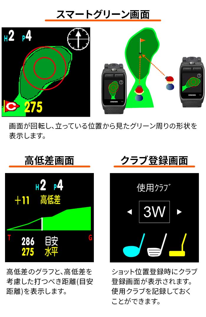 O[I St GPS  THE GOLF WATCH ZEAL UEStEHb`W[ v GreenOn