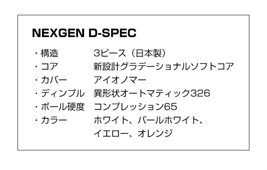 lNXWF St NEXGEN {[ DSPEC TOUR SPEC 1_[X12 NEXGEN GOLFPARTNER