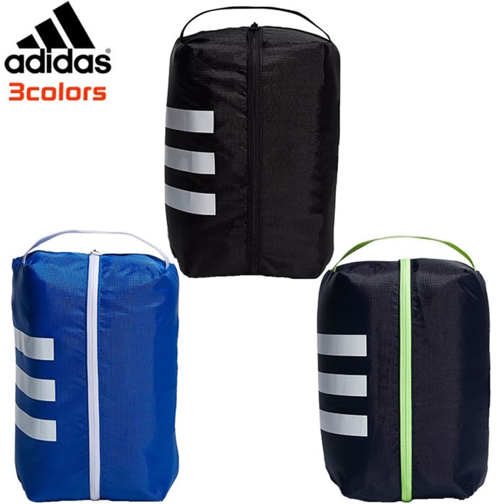中古ゴルフクラブ在庫数55万本 ゴルフのことならゴルフパートナーへアディダス ゴルフ バッグ 3ストライプシューズバッグ 21ｃｍ 33cm 11cm ゴルフシューズ用 Adidas Guv85 ブラックホワイト シューズバッグ 新品小物ゴルフパートナー オンラインショップ