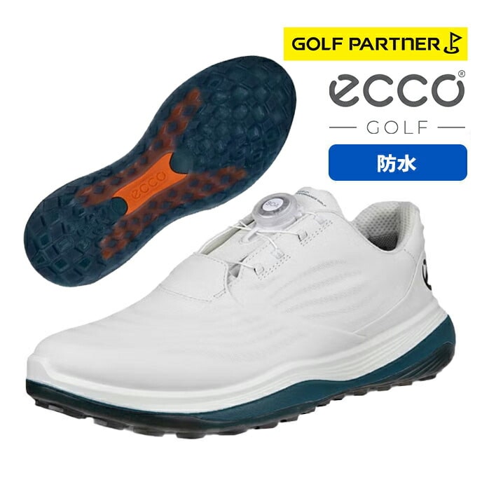 ecco �S���t�V���[�Y ECCO lLT1 BOA WHITE PETROL �����Y ���U�[ �E�H�[�^�[�v���[�t �S���t �h��
