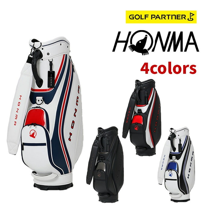 �{�ԃS���t �L���f�B�o�b�O CB12604 �u���b�N/���b�h �u���b�N �z���C�g/�u���b�N �z���C�g/�l�C�r�[ 9�^ HONMA