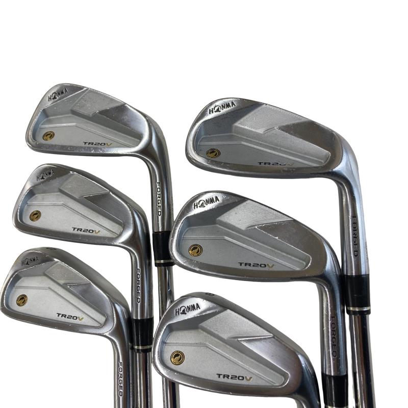 【A在】初心者推奨 ホンマ TR20V メンズアイアンセット 6本 スチール S 中古 ホンマゴルフ TOUR WORLD TR20V アイアンセット