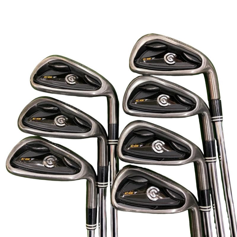 中古 ｸﾘｰﾌﾞﾗﾝﾄﾞ CG 7 BLACK PEARL アイアンセット 中古