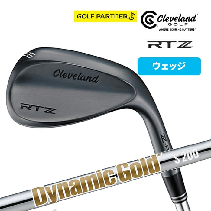 �N���[�u�����h �S���t �E�F�b�W Cleveland RTZ�@�u���b�N�T�e�� �d�グ GoldS200 �X�`�[���V���t�g�@S