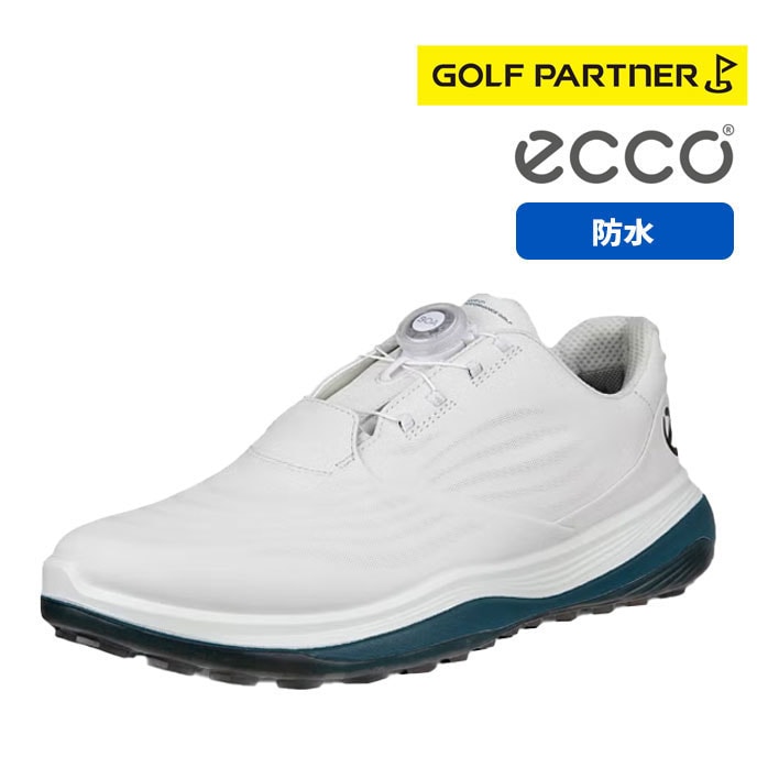 ecco �S���t�V���[�Y ECCO lLT1 BOA WHITE PETROL �����Y ���U�[ �E�H�[�^�[�v���[�t �S���t �h��