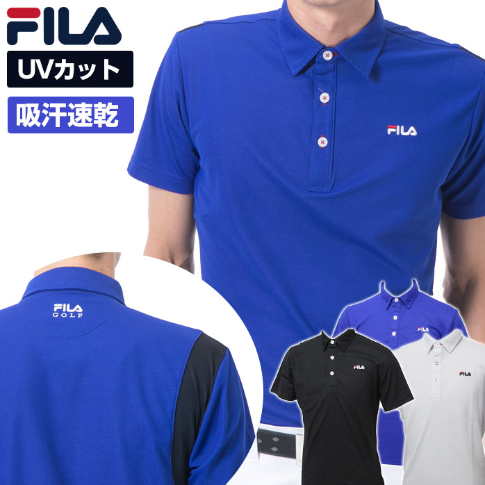 フィラ FILA ストレッチ 伸縮性 ゴルフ 半袖ポロシャツ メンズ ボタンダウン 全3色 19ss 749644