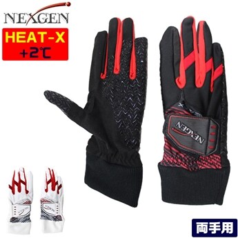 ネクスジェン ゴルフ メンズ グローブ 両手用 HI-GRIP ＆ WARM +2° 発熱機能素材 HEAT-X NEXGEN