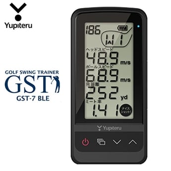 ユピテル ゴルフ ゴルフスイングトレーナー GST-7 BLE Bluetooth スマホ連動 スピード測定 Yupiteru