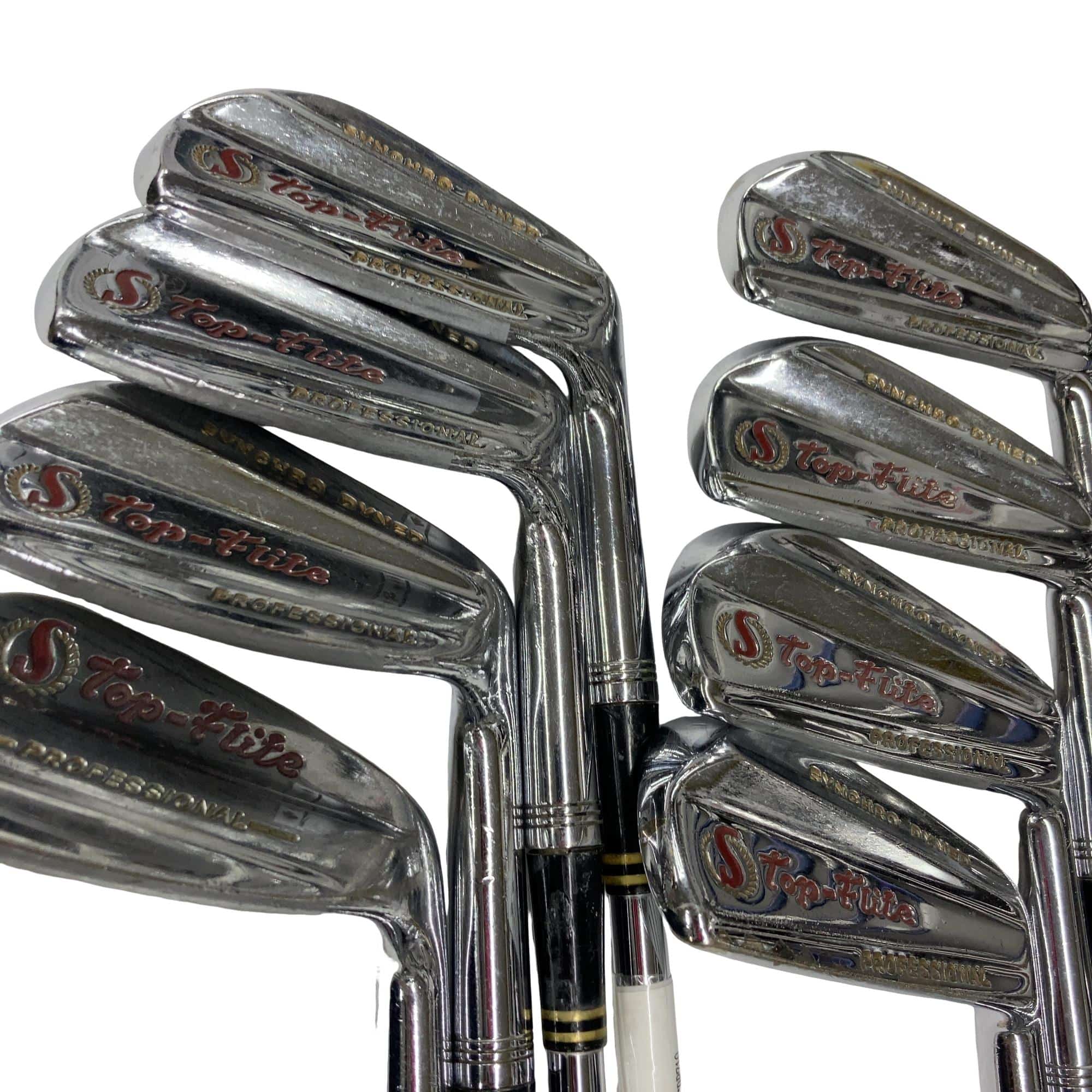 中古 スポルディング TOP FLITE 赤トップ アイアンセット 中古